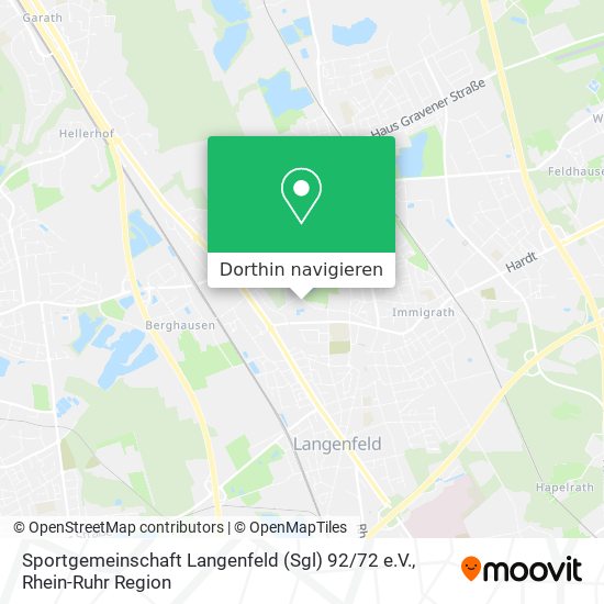 Sportgemeinschaft Langenfeld (Sgl) 92 / 72 e.V. Karte