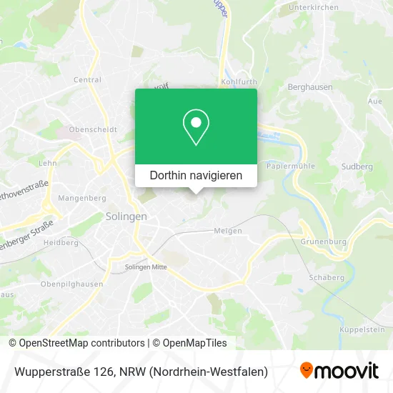 Wupperstraße 126 Karte