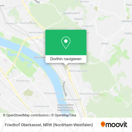 Friedhof Oberkassel Karte