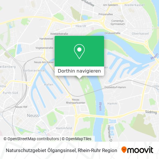 Naturschutzgebiet Ölgangsinsel Karte