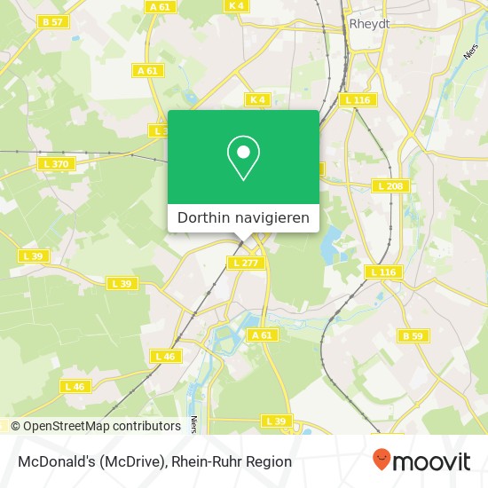 McDonald's (McDrive) Karte