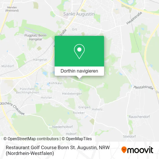 Restaurant Golf Course Bonn St. Augustin Karte