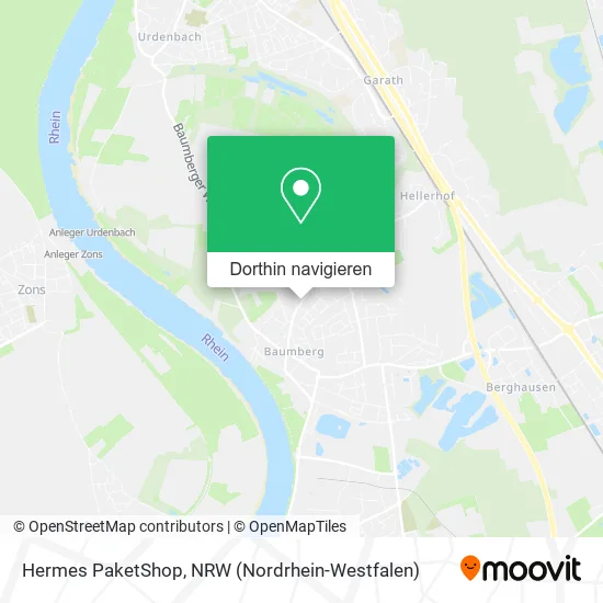 Hermes PaketShop Karte