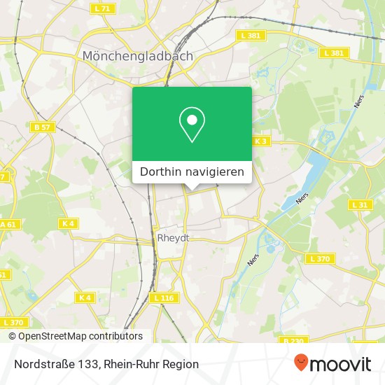 Nordstraße 133 Karte