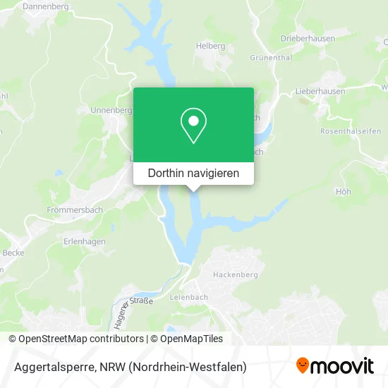 Aggertalsperre Karte