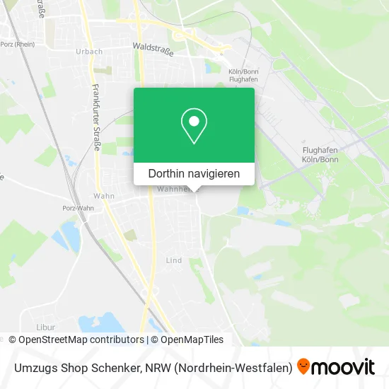 Umzugs Shop Schenker Karte