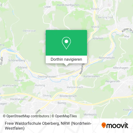 Freie Waldorfschule Oberberg Karte