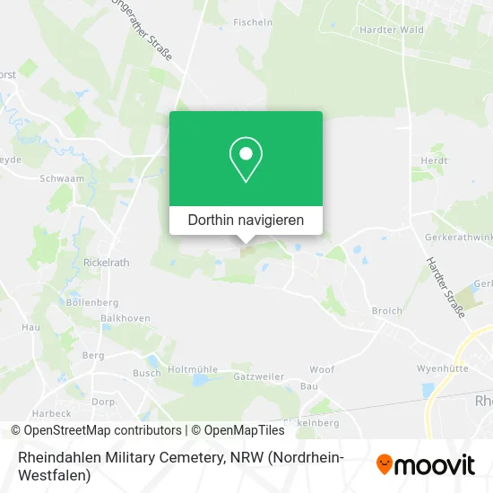 Rheindahlen Military Cemetery Karte