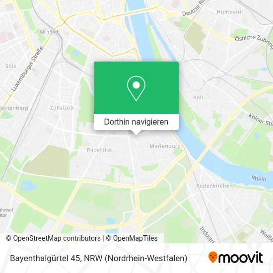 Bayenthalgürtel 45 Karte