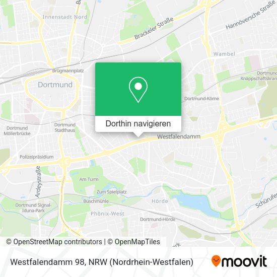 Westfalendamm 98 Karte