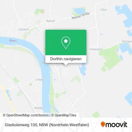 Gladiolenweg 100 Karte