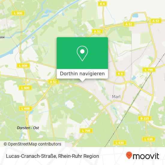 Lucas-Cranach-Straße Karte