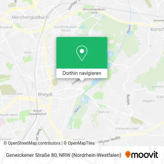 Geneickener Straße 80 Karte