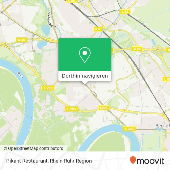 Pikant Restaurant, Kölner Landstraße 409 Holthausen, 40589 Düsseldorf Karte