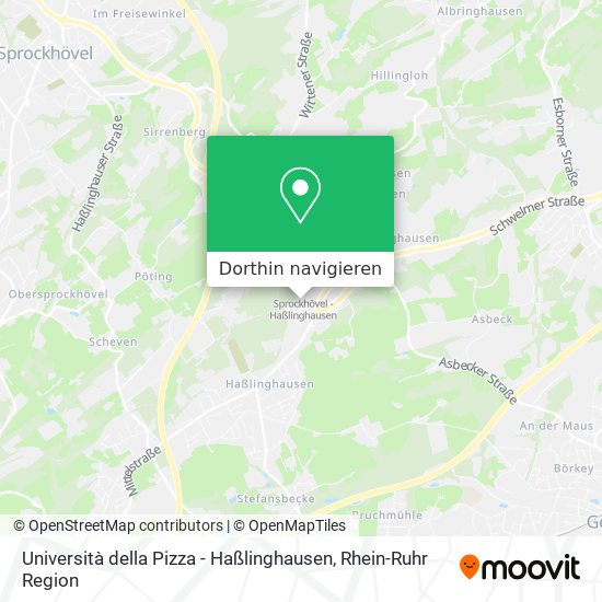 Università della Pizza - Haßlinghausen Karte