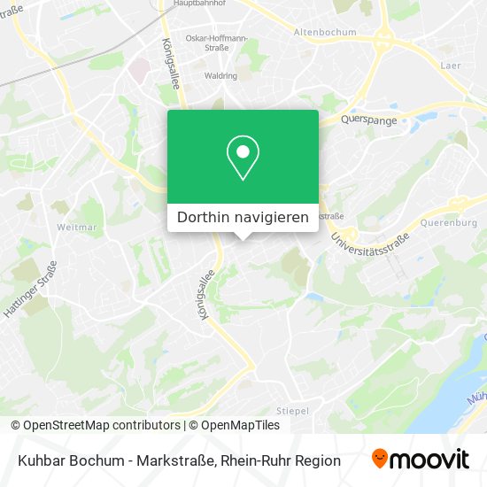 Kuhbar Bochum - Markstraße Karte