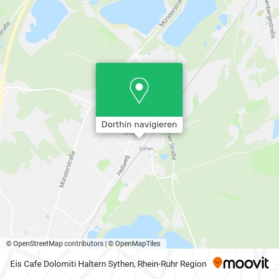 Eis Cafe Dolomiti Haltern Sythen Karte