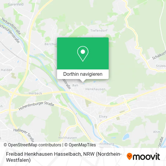 Freibad Henkhausen Hasselbach Karte