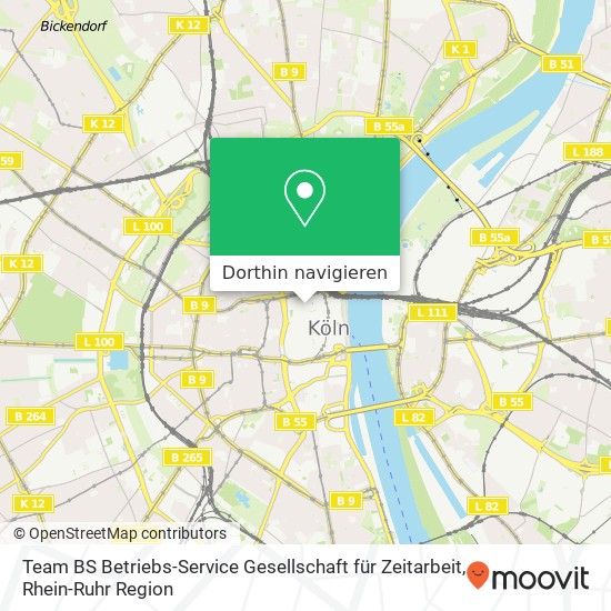 Team BS Betriebs-Service Gesellschaft für Zeitarbeit Karte