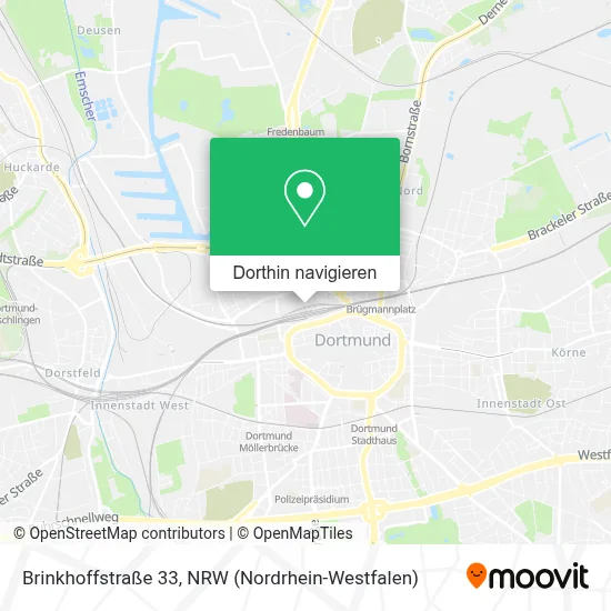 Brinkhoffstraße 33 Karte