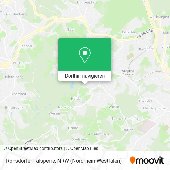 Ronsdorfer Talsperre Karte