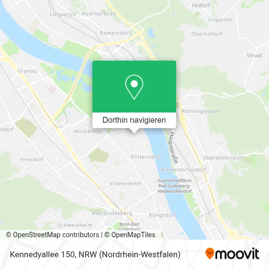 Kennedyallee 150 Karte