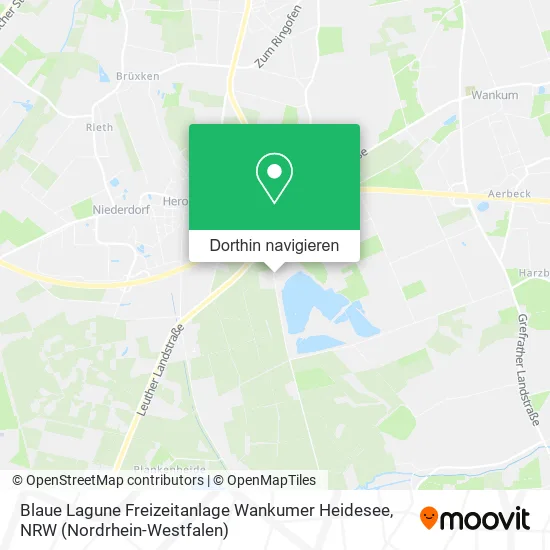 Blaue Lagune Freizeitanlage Wankumer Heidesee Karte