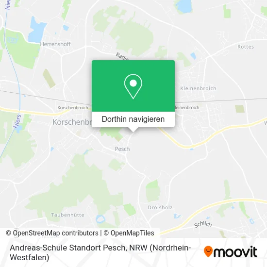 Andreas-Schule Standort Pesch Karte