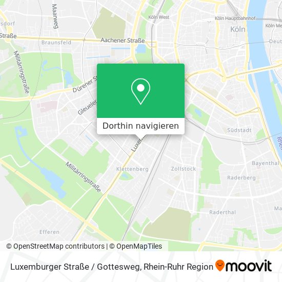 Luxemburger Straße / Gottesweg Karte