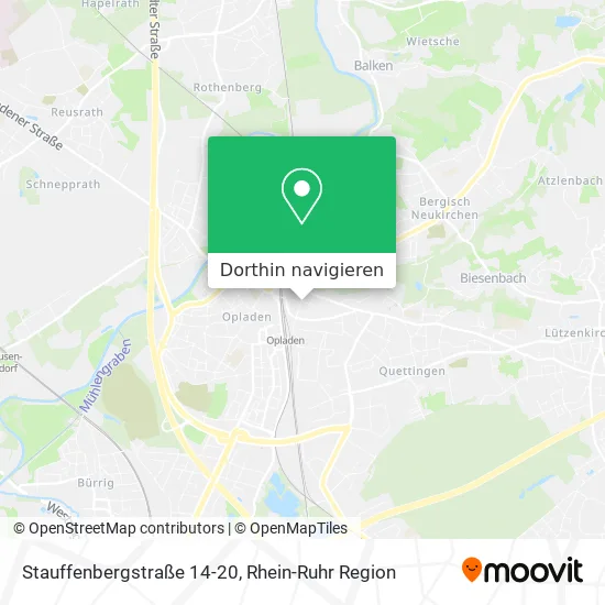 Stauffenbergstraße 14-20 Karte