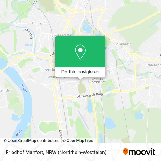 Friedhof Manfort Karte