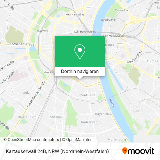 Kartäuserwall 24B Karte