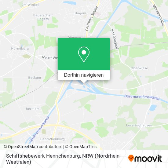 Schiffshebewerk Henrichenburg Karte