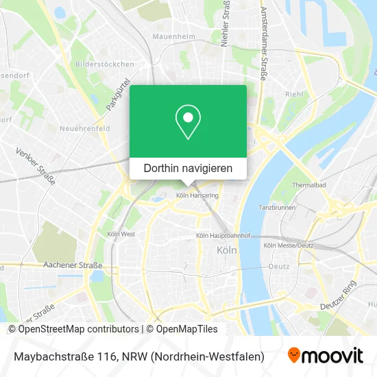 Maybachstraße 116 Karte