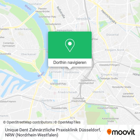 Unique Dent Zahnärztliche Praxisklinik Düsseldorf Karte