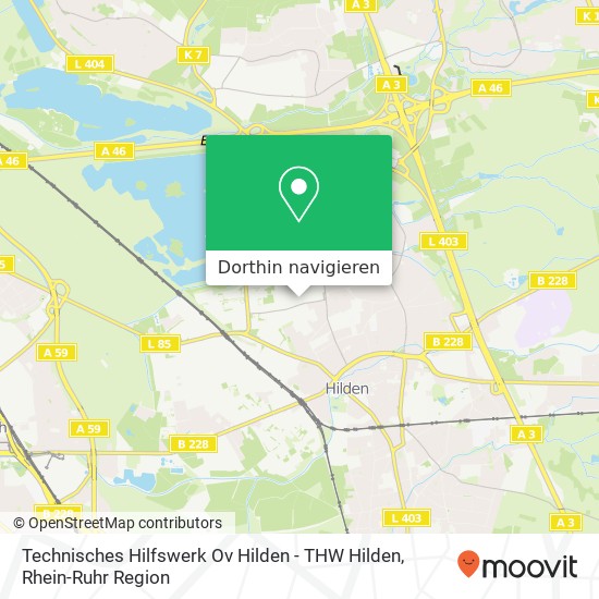 Technisches Hilfswerk Ov Hilden - THW Hilden Karte