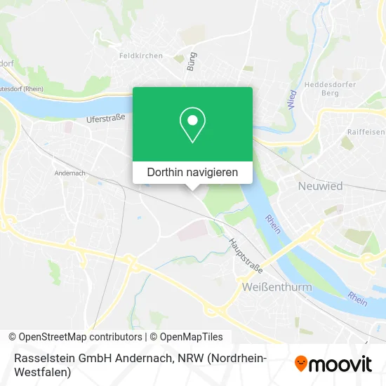 Rasselstein GmbH Andernach Karte