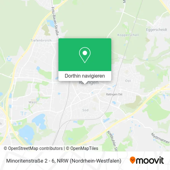 Minoritenstraße 2 - 6 Karte