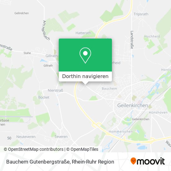 Bauchem Gutenbergstraße Karte