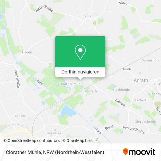 Clörather Mühle Karte