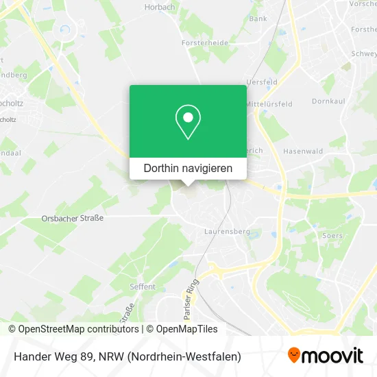 Hander Weg 89 Karte