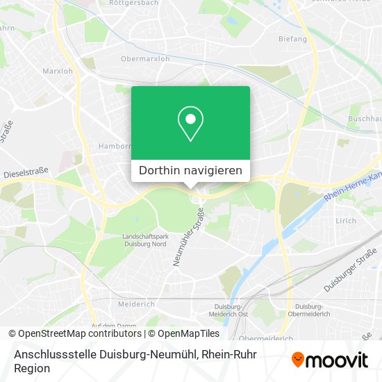 Anschlussstelle Duisburg-Neumühl Karte