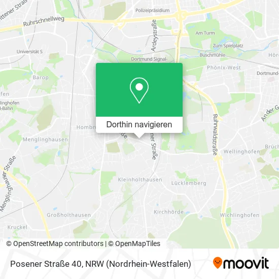 Posener Straße 40 Karte