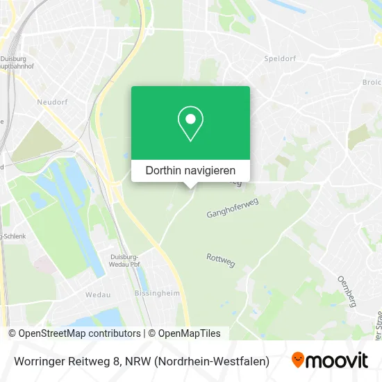 Worringer Reitweg 8 Karte