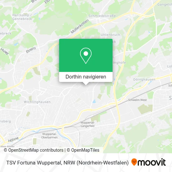 TSV Fortuna Wuppertal Karte