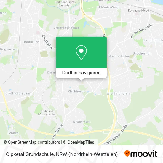 Olpketal Grundschule Karte