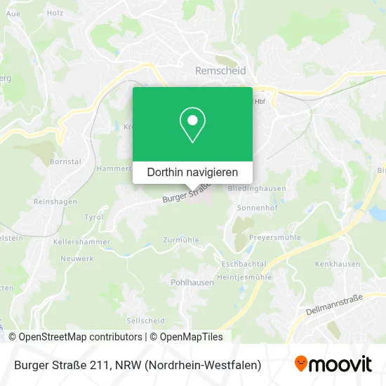 Burger Straße 211 Karte