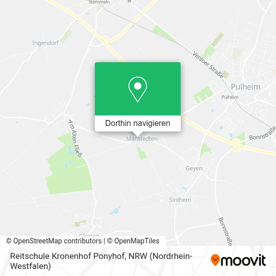 Reitschule Kronenhof Ponyhof Karte