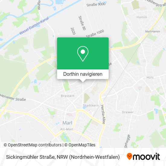 Sickingmühler Straße Karte