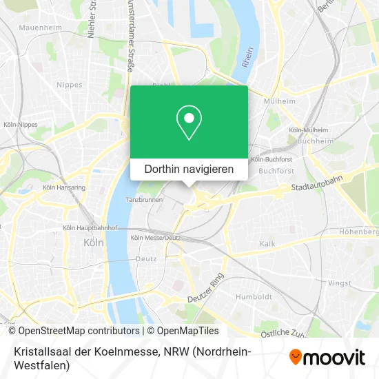 Kristallsaal der Koelnmesse Karte